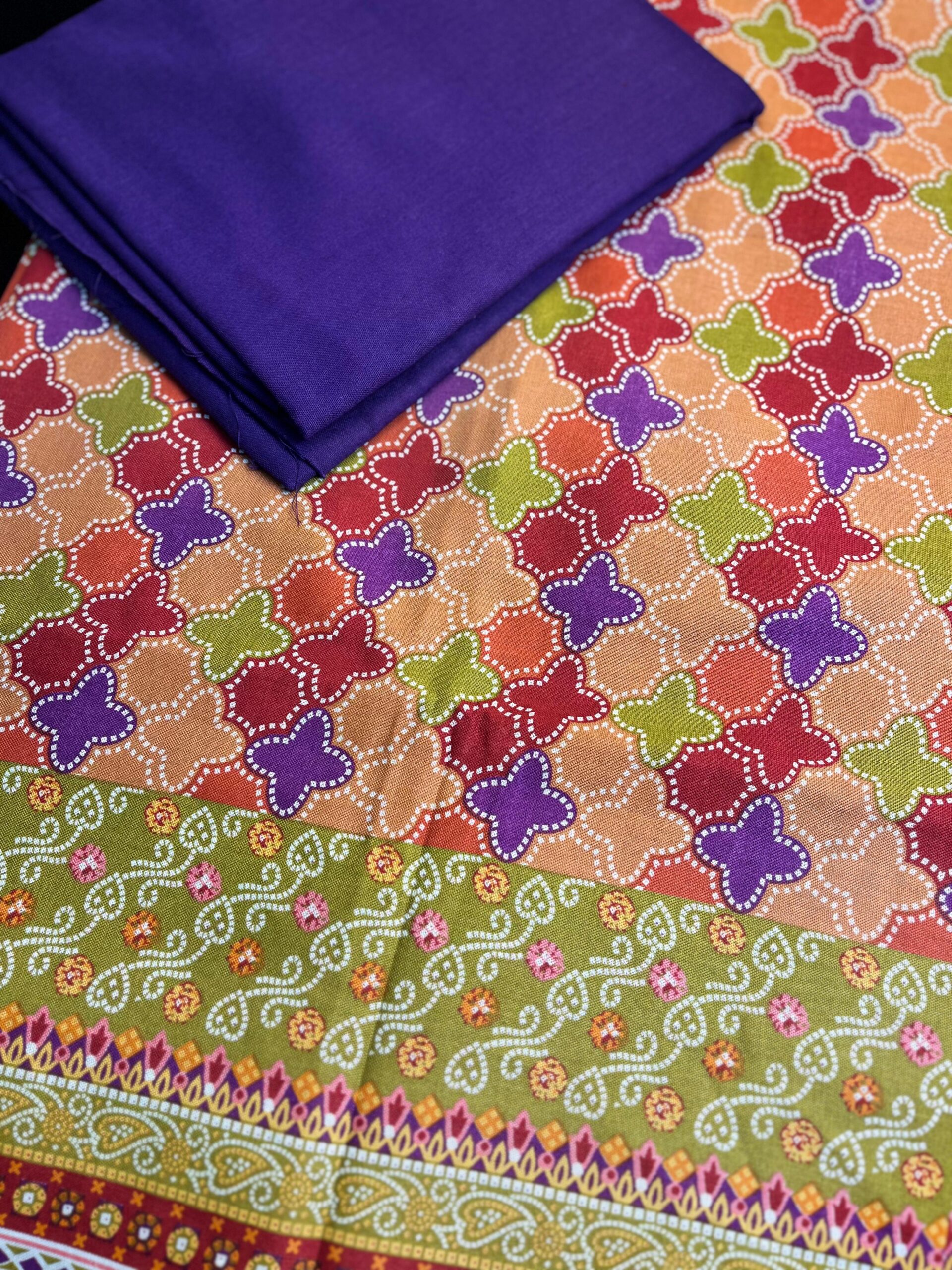 khaddar Unstitch 2 piece - Image 2